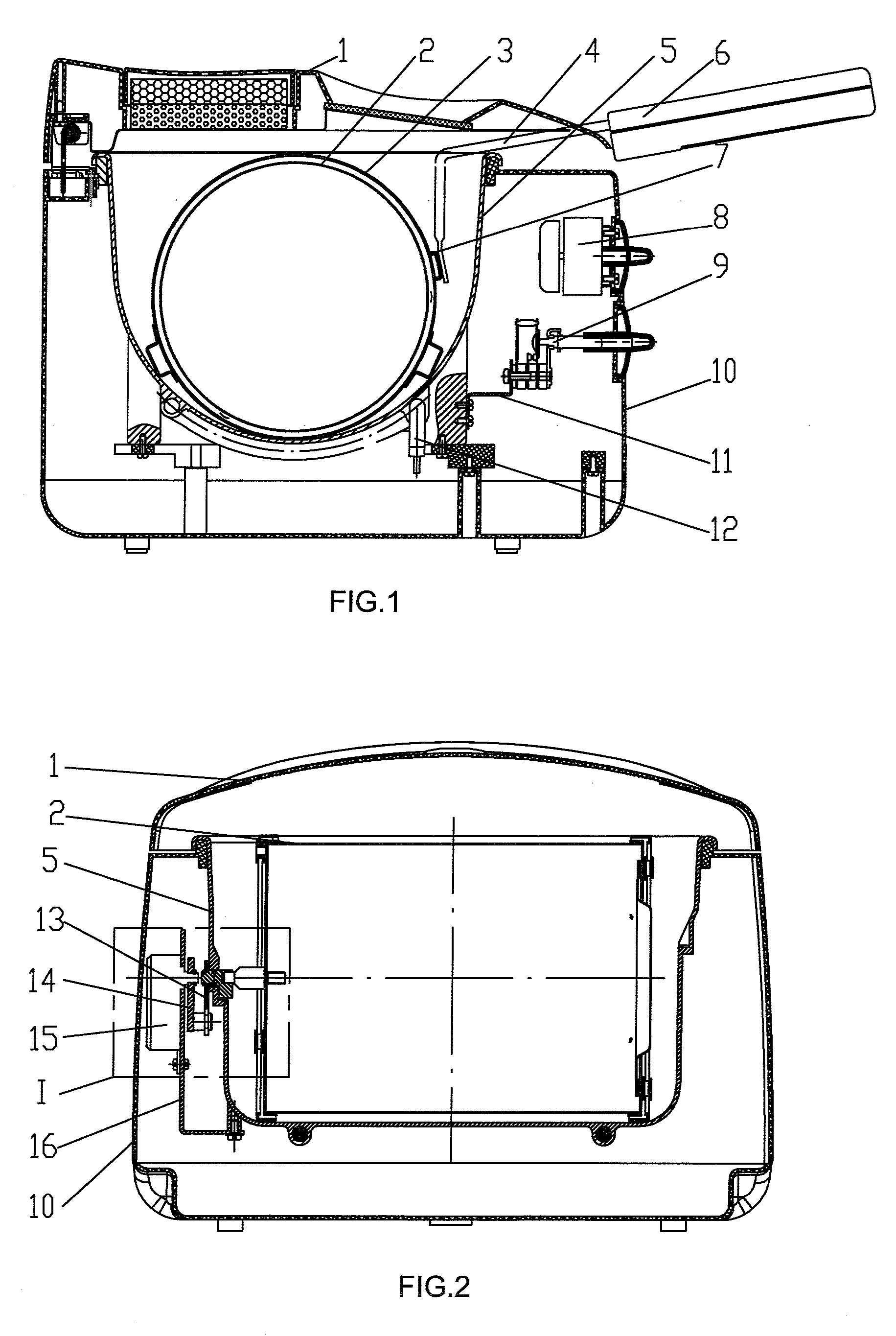 Electric Heating Apparatus With An Automatic Rotating Food Basket