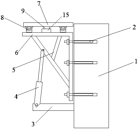 A super high-rise building construction elevator material receiving device