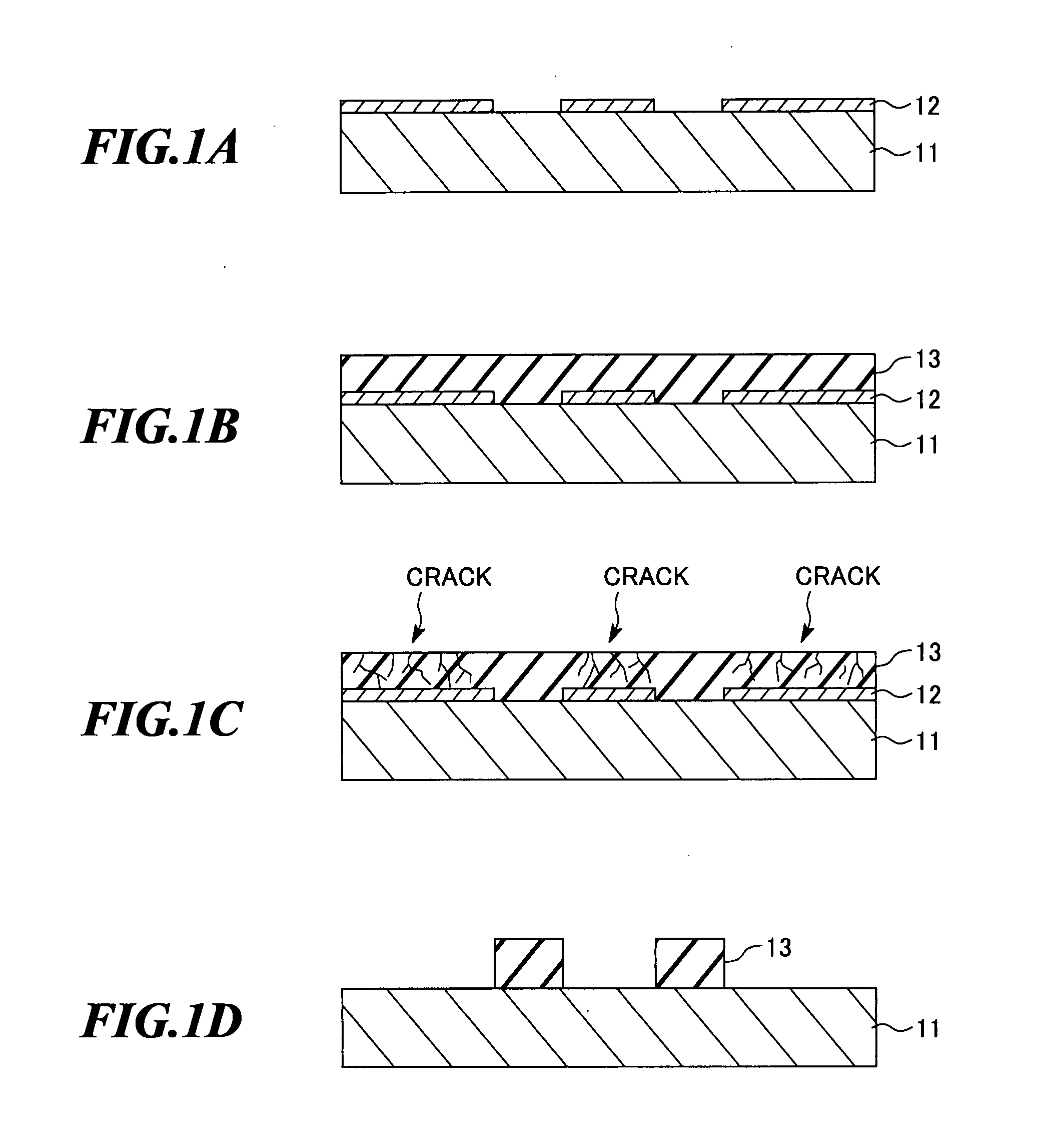 Method of forming pattern of inorganic material film and structure containing the pattern