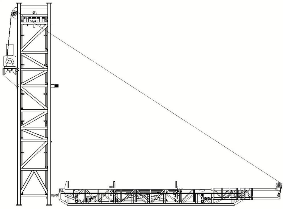 Integrated rotary upright catwalk