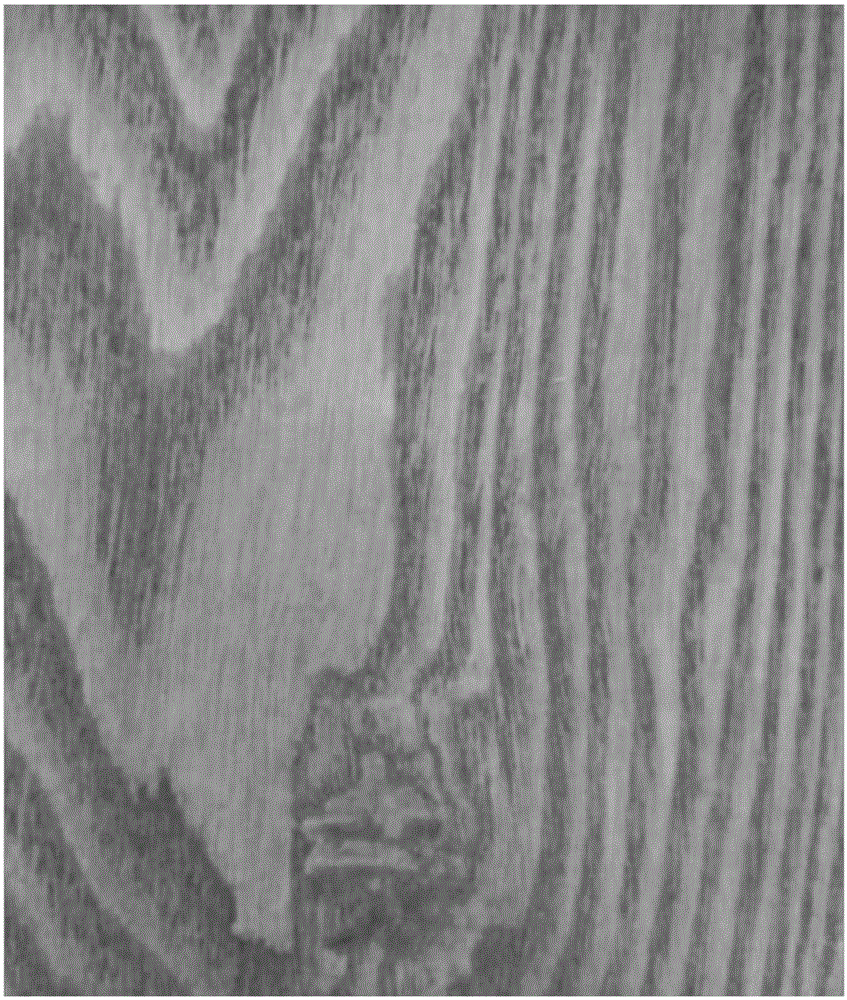 Base brush-off composition for wood products, method for preparing base brush-off composition and process for coating same