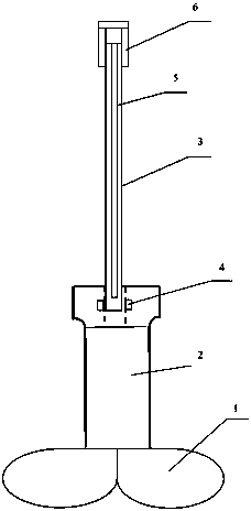 Agitator device for smelting optical glass
