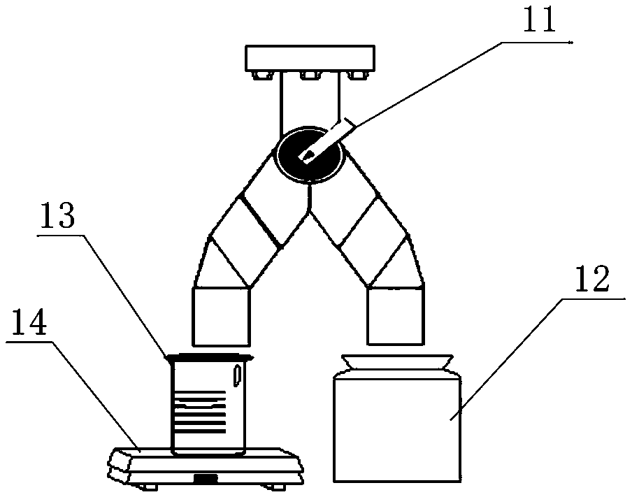 Novel gas-liquid two-phase annular flow liquid film mass flow measurement device and method