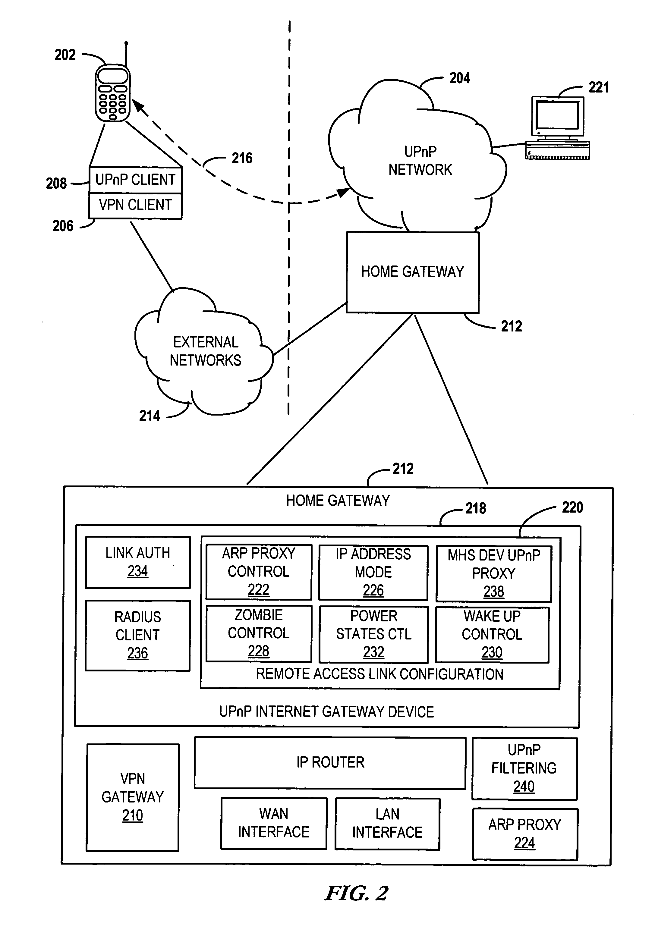 Local network proxy for a remotely connected mobile device operating in reduced power mode