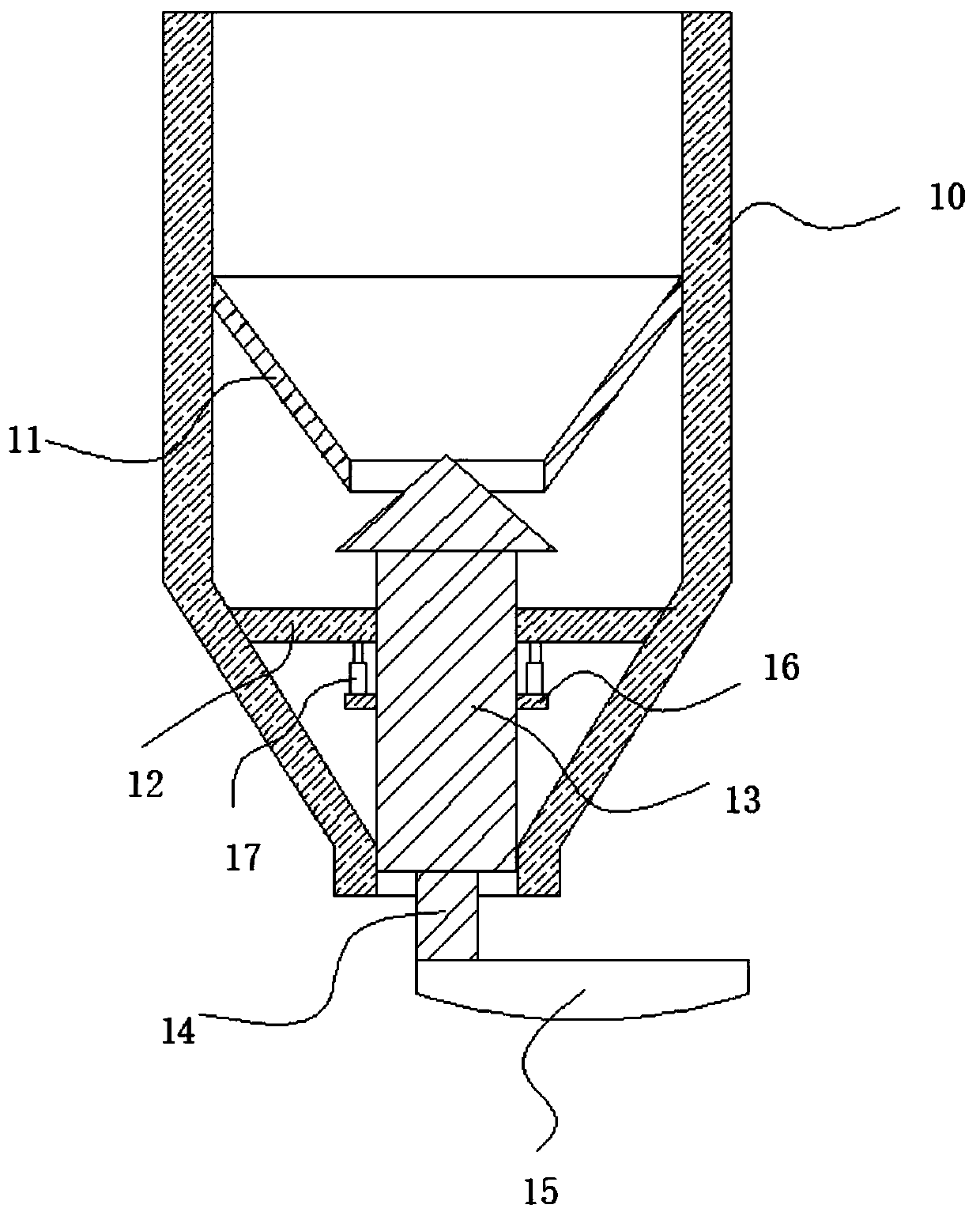 Continuous quantitative feeding and synchronous conveying device for coating production