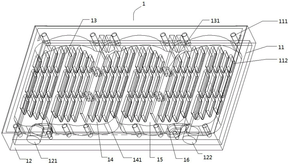 Liquid heat dissipation structure for motor controller