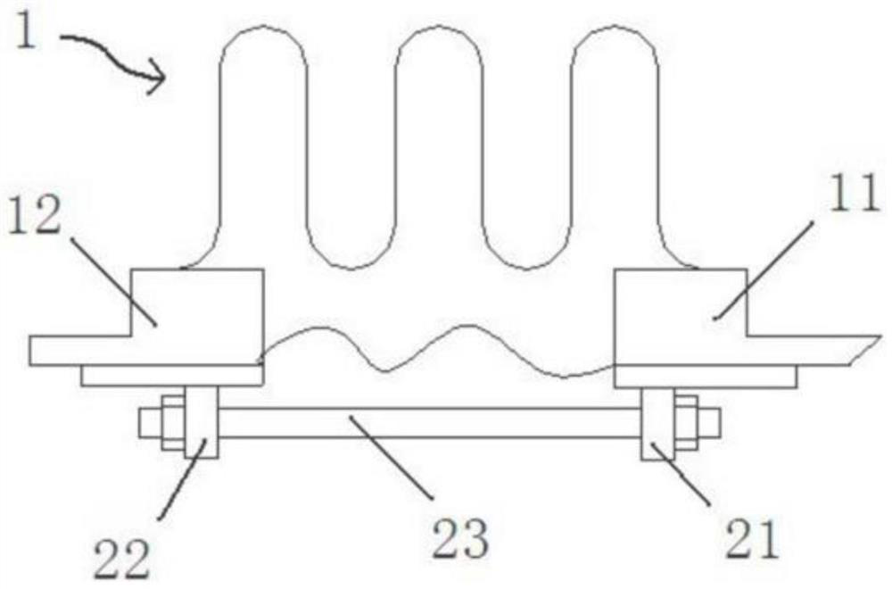 Installation method of elastic connectors for nuclear power plant equipment gates