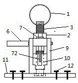 A circular base-fixed escape device in a vehicle