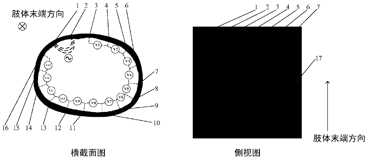 Continuous grip force measuring device and method based on bioimpedance tomography