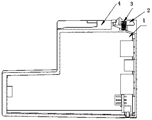 Fixed clamping structure of element box