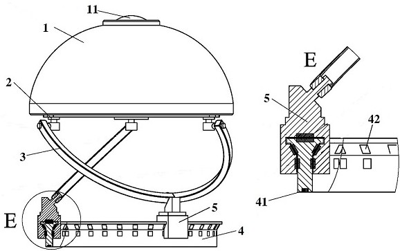 Magnetic levitation driving-based 3-DOF bionic eye movement device and movement method thereof