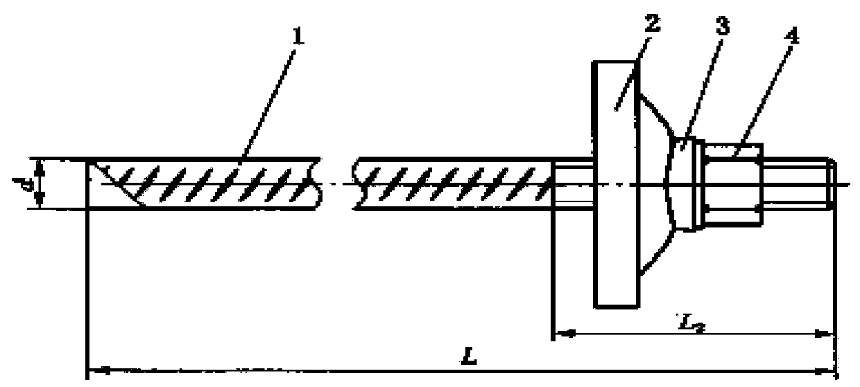 Anchor rod reinforcing steel bar in 400-MPa level and production method thereof