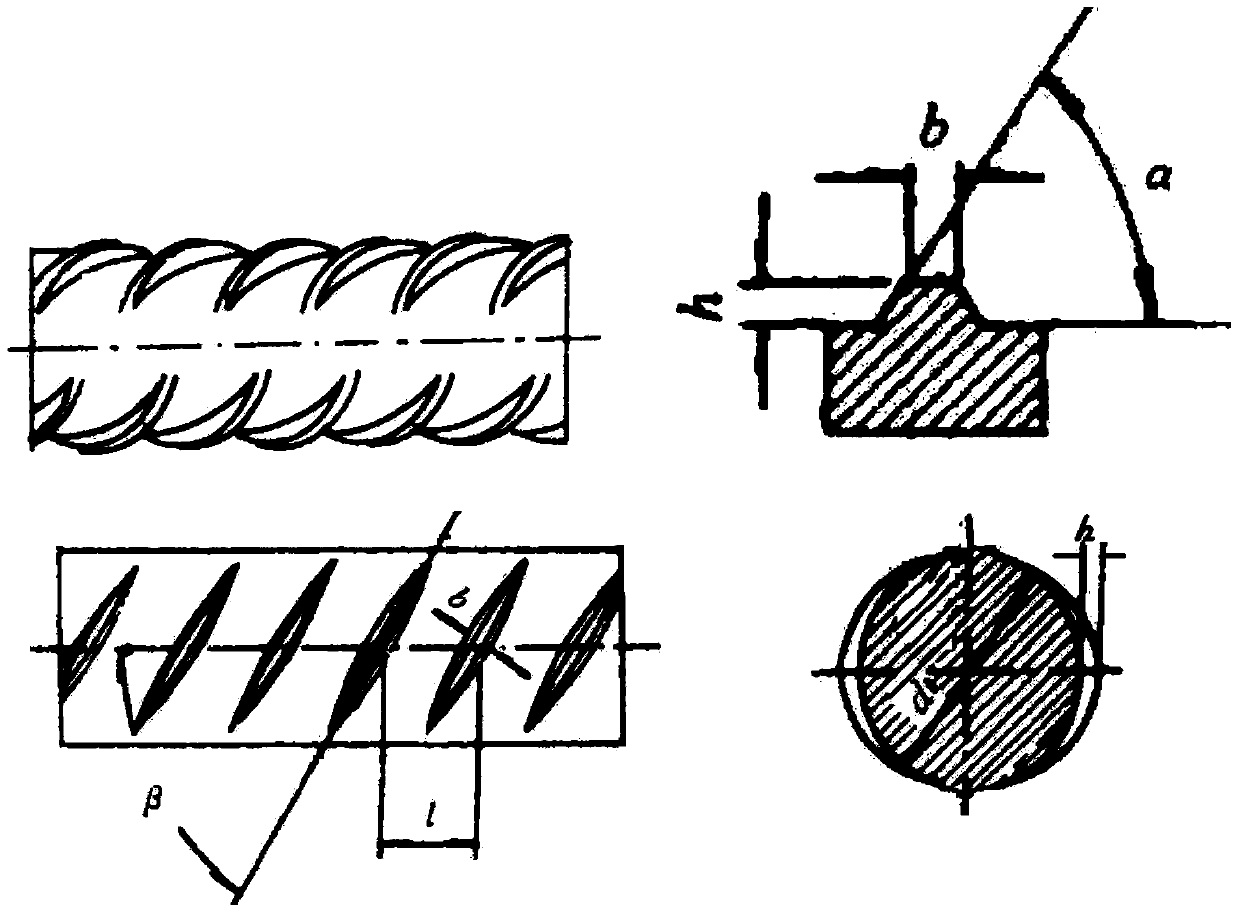 Anchor rod reinforcing steel bar in 400-MPa level and production method thereof