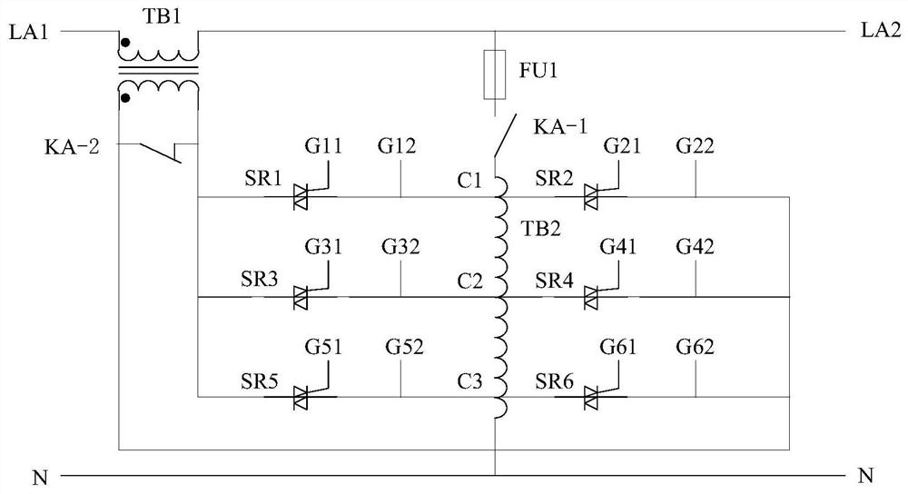 Partitioned self-coupling compensation AC voltage stabilization control method