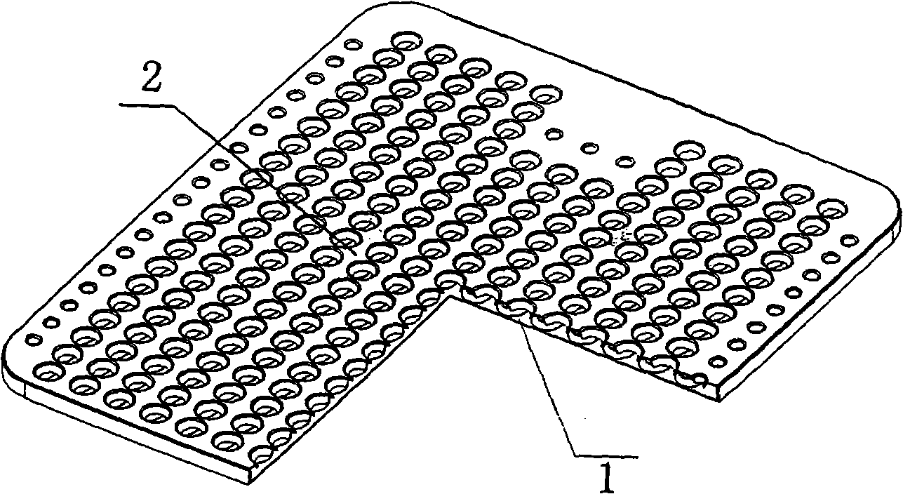 Oil smoke filtering assembly reticular lamina