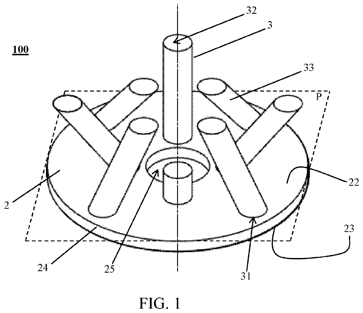 Gas redirecting device for liquid-gas contacting column