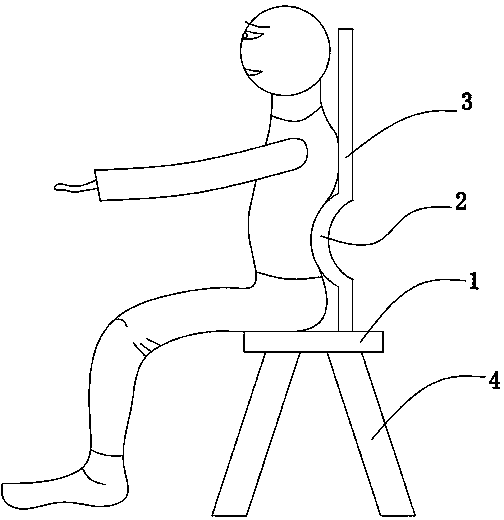 Sitting position correcting chair