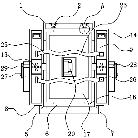 A board eraser with comprehensive dust collection function