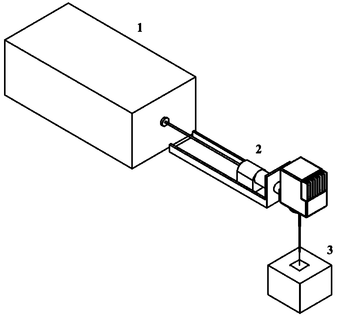 Method for preparing mark stamp based on femtosecond laser ablation composite induction