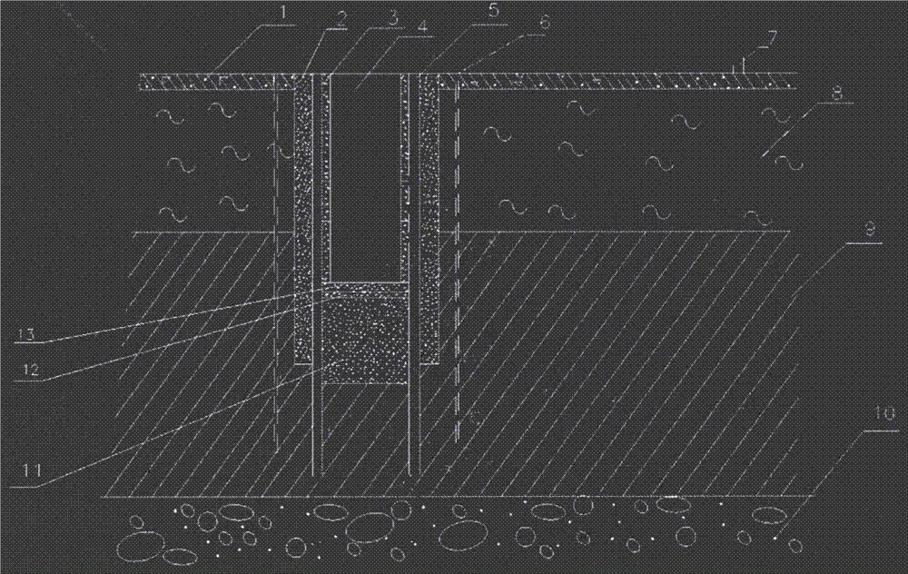 Underground deep-space parking well structure constructed under intelligent management and control of big data