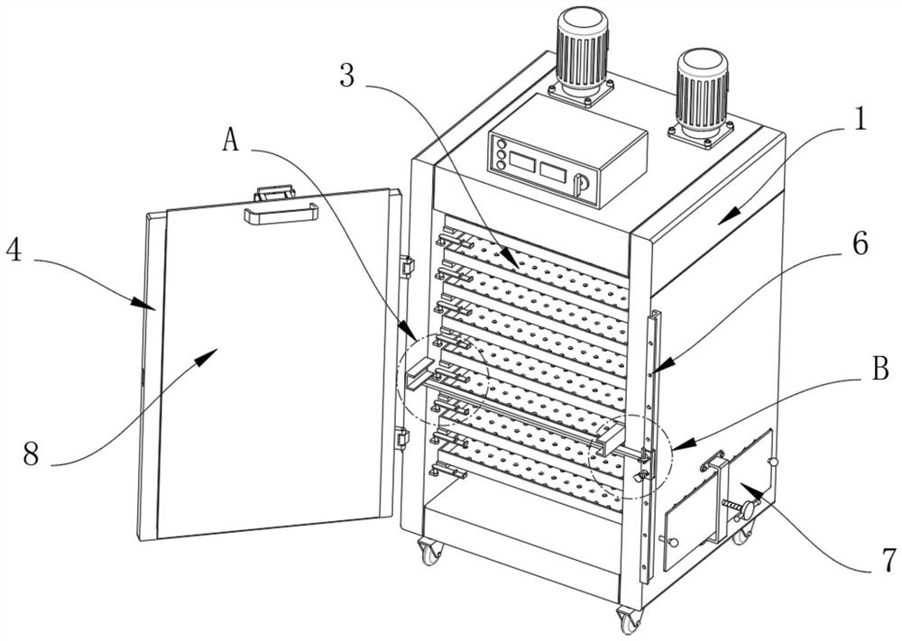 Drying device convenient for fig processing and production