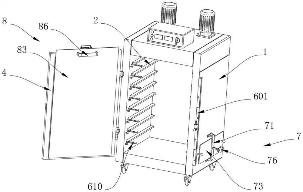 Drying device convenient for fig processing and production