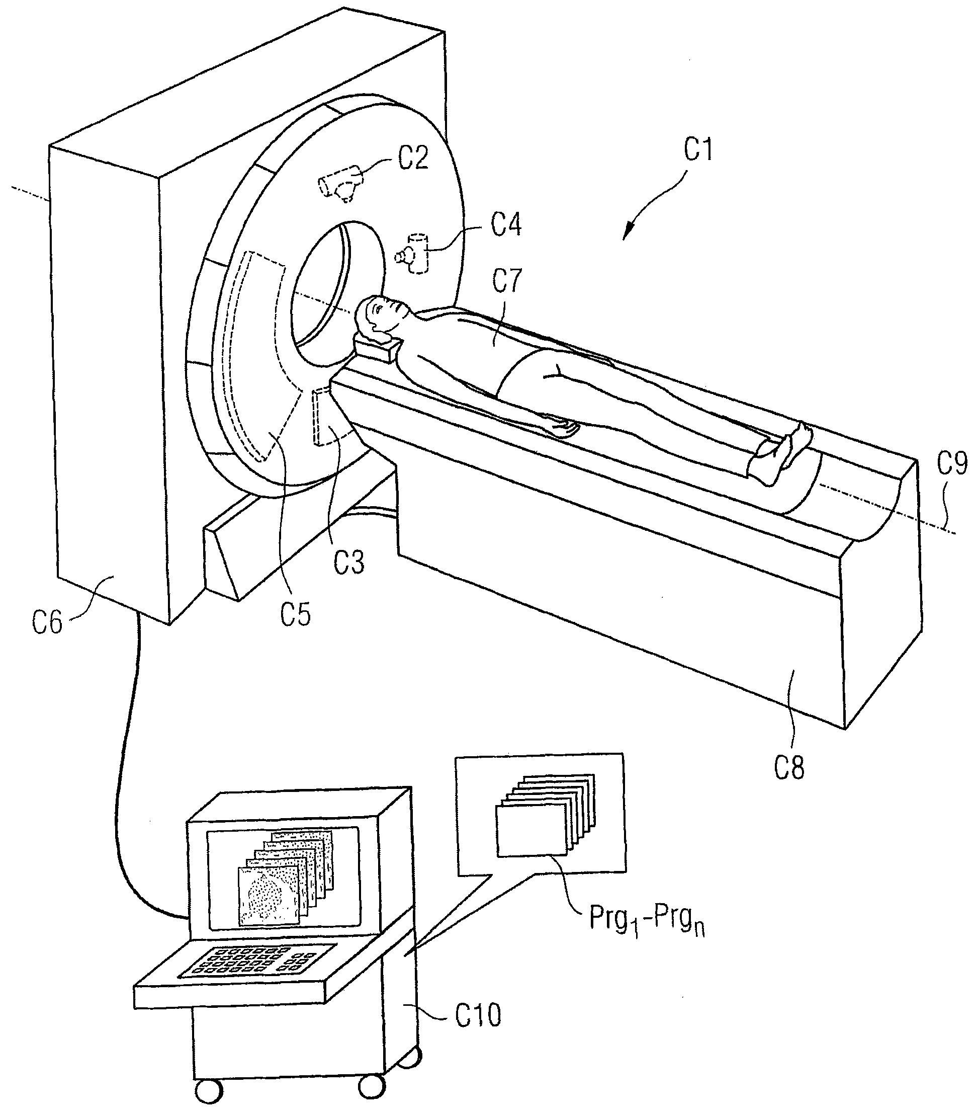 Circuit arrangement for counting x-ray radiation x-ray quanta by way of quanta-counting detectors, and also an application-specific integrated circuit and an emitter-detector system