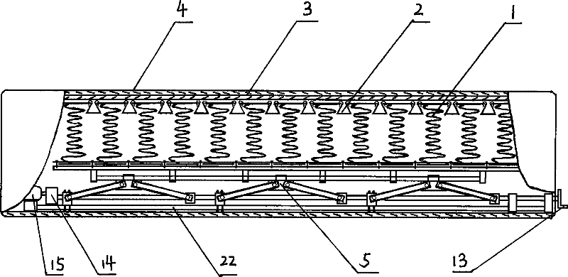 Process for producing curved surface lifting mattress and mattress therefor