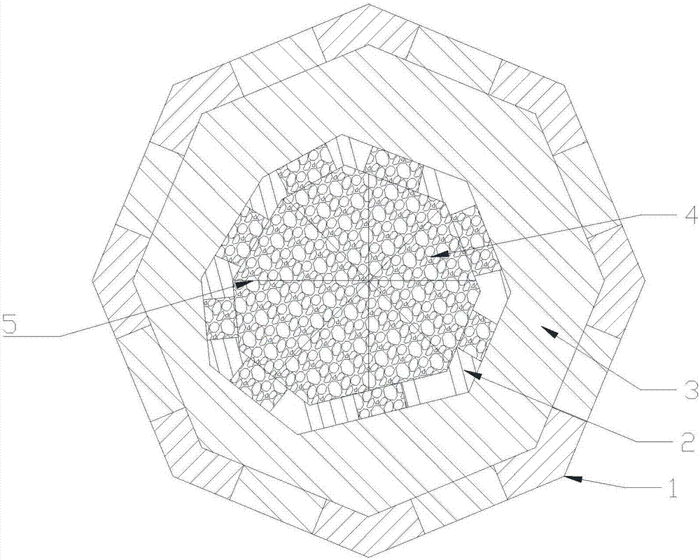 Cage structure lithium battery positive pole