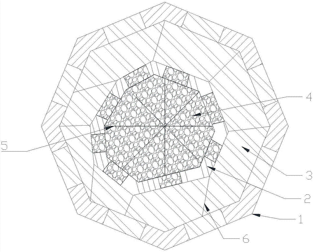 Cage structure lithium battery positive pole