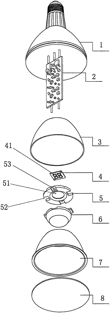 PAR30 or PAR38 double-optic LED glass spotlight