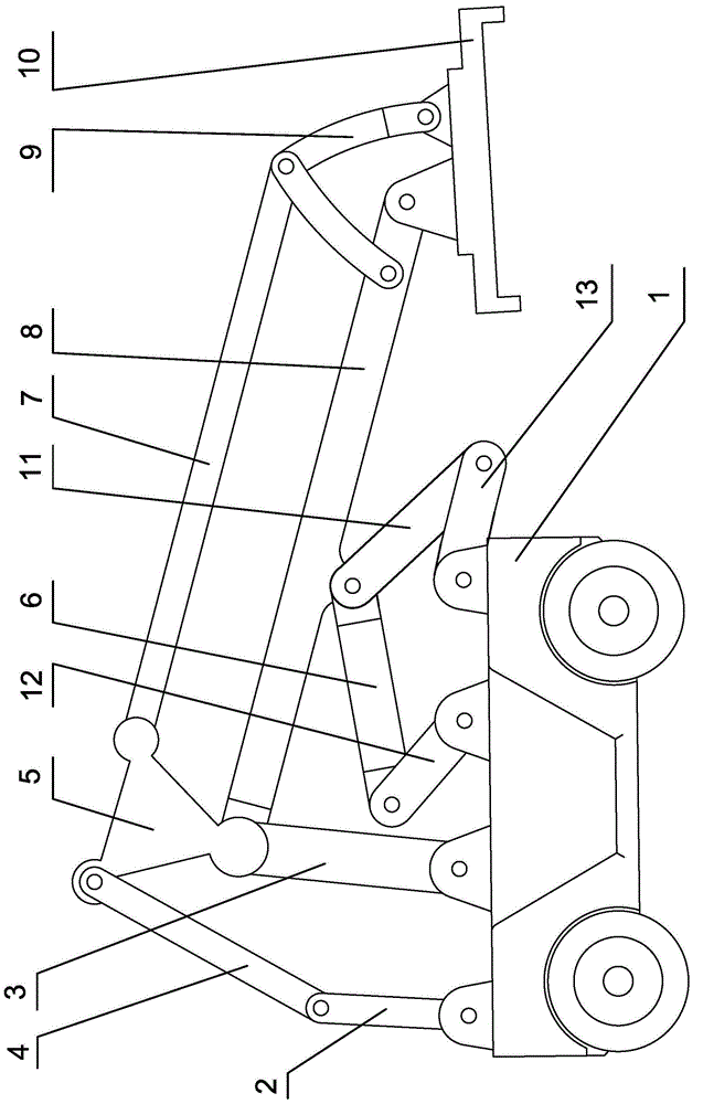 Heavy-duty container reach stacker crane