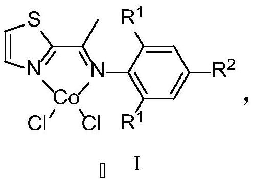 Thiazole imine-cobalt compound as well as synthesis method and application thereof