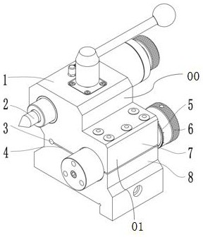 High-precision center fine-adjustment grinding machine tailstock