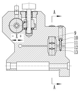 High-precision center fine-adjustment grinding machine tailstock