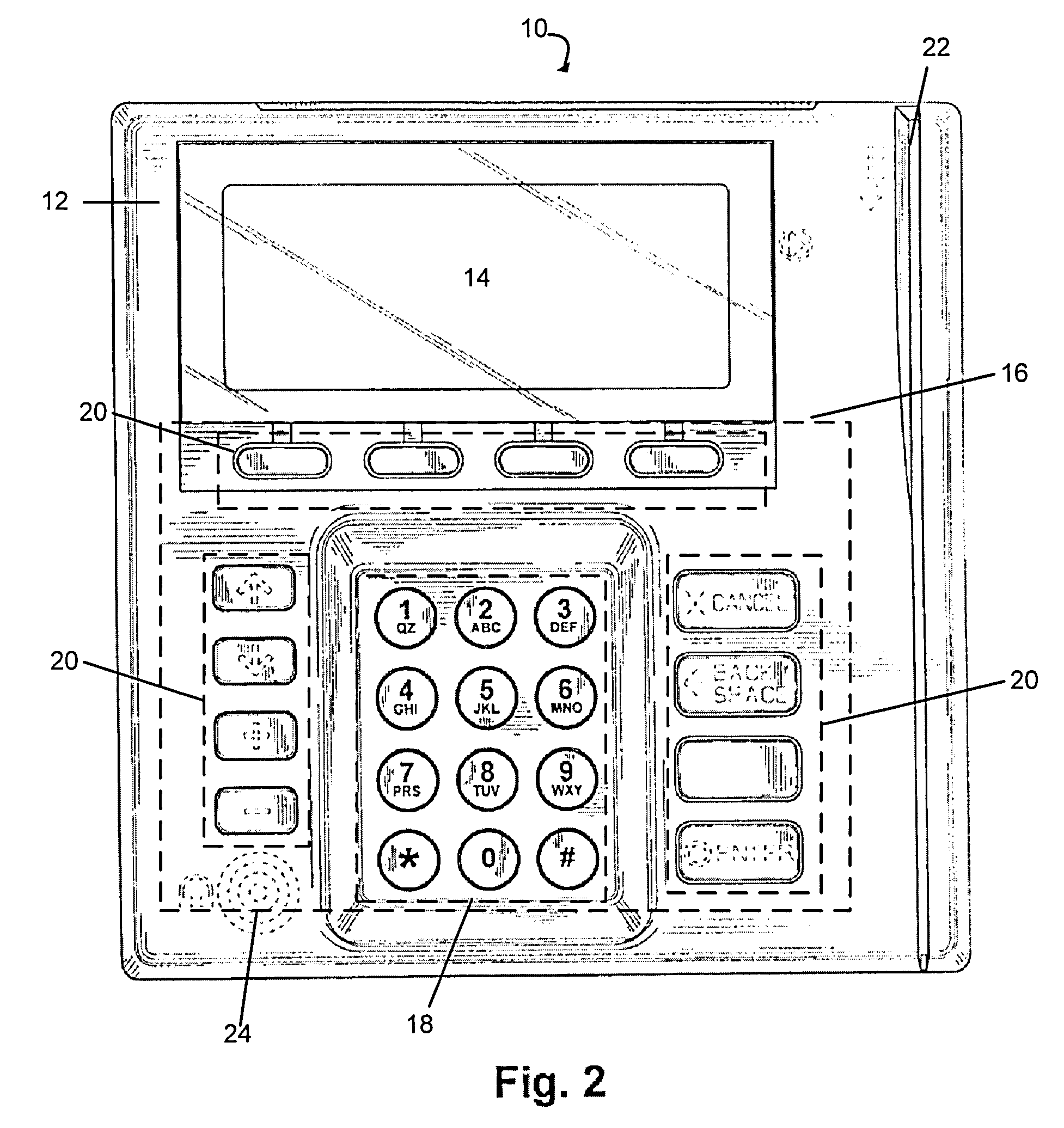 Central processing unit and encrypted pin pad for automated teller machines