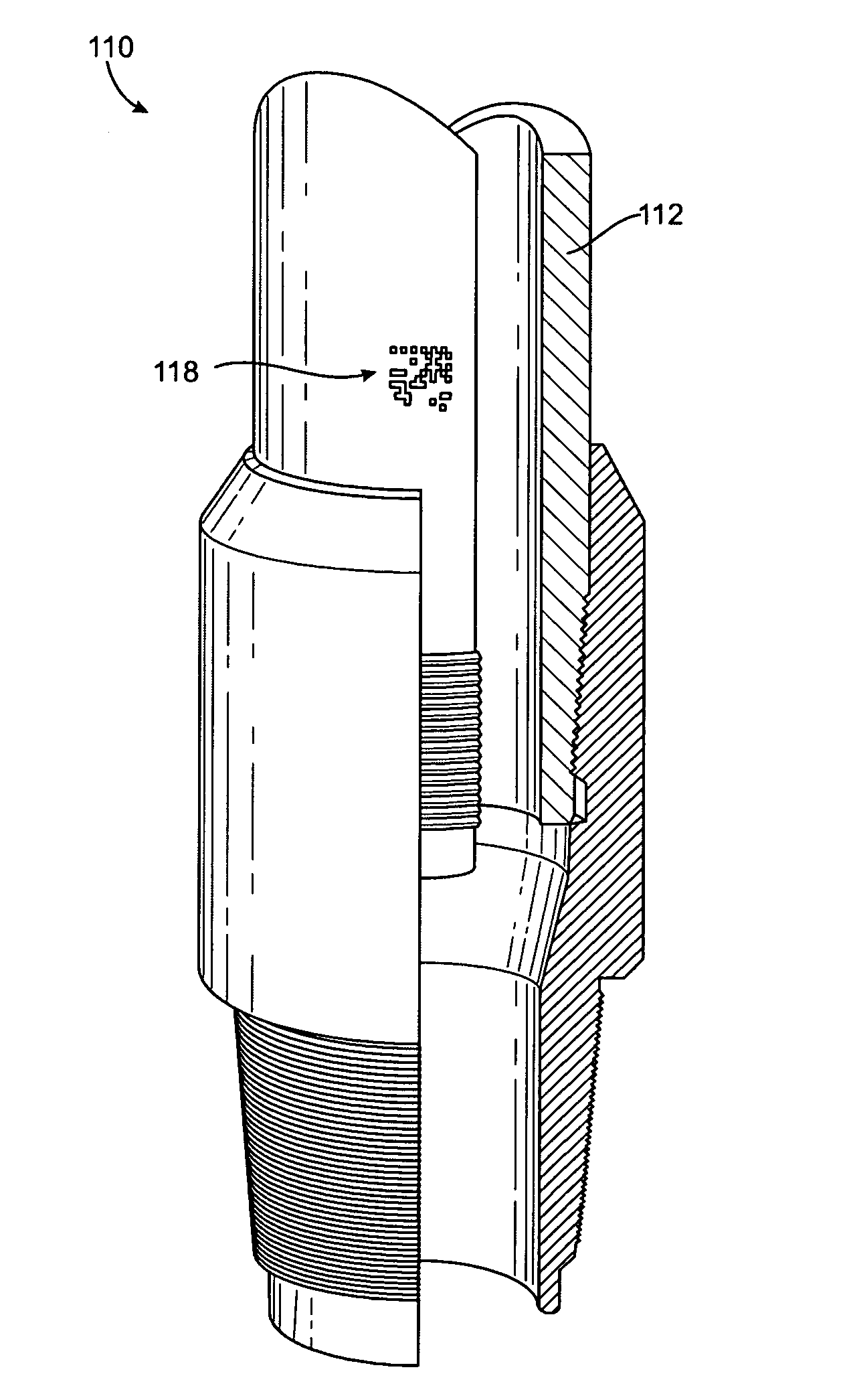 Labeled drill pipe