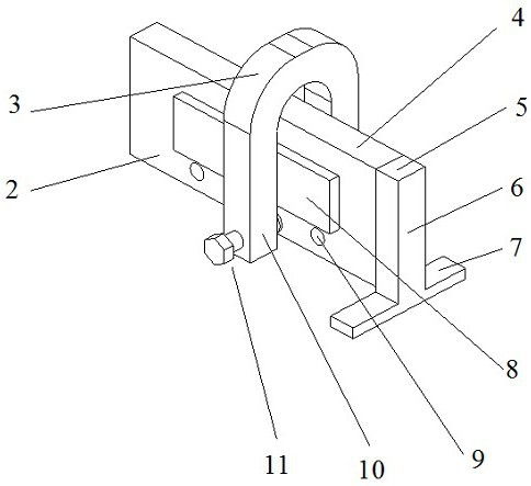 A device for ensuring the coaxiality of multi-tab holes