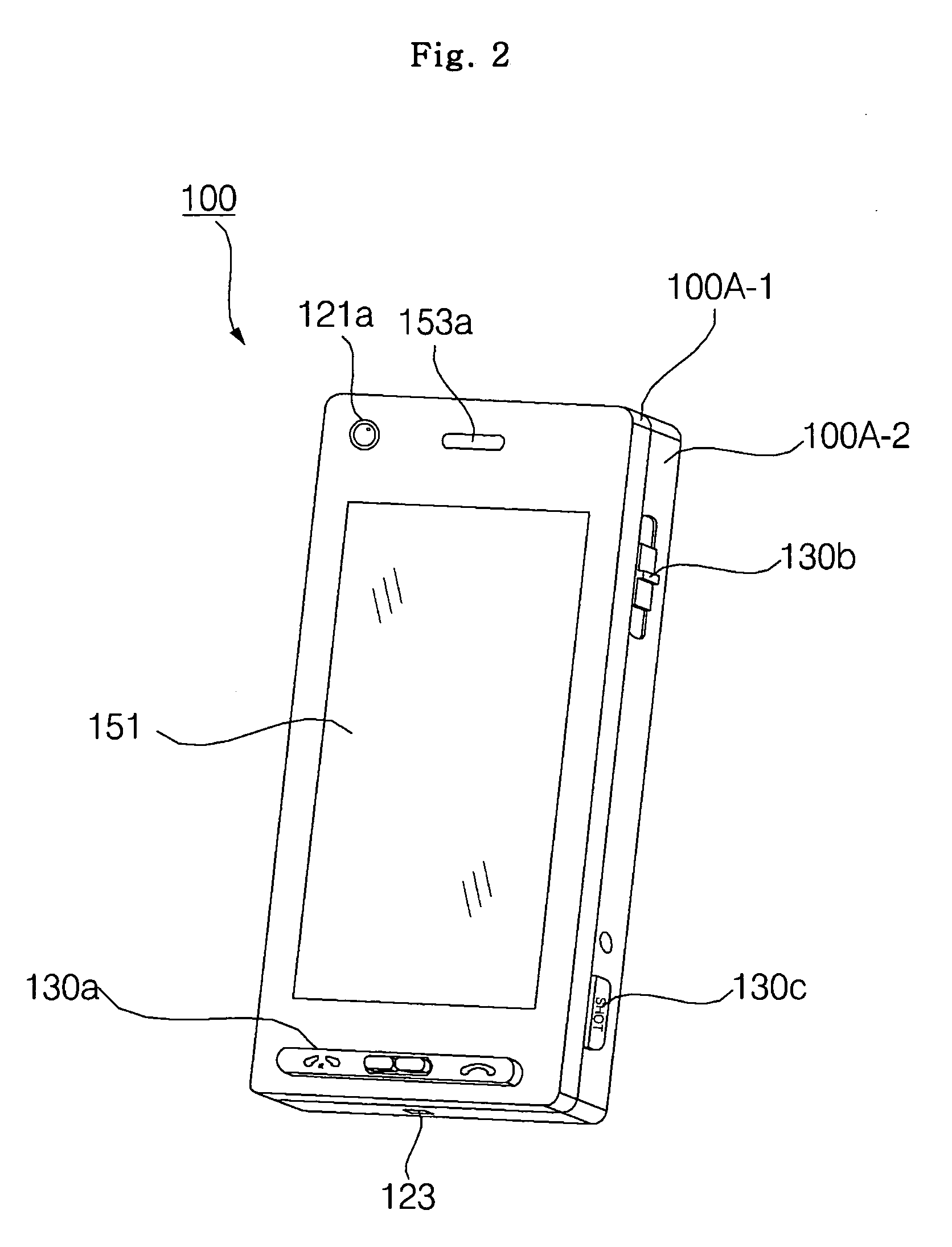 Mobile terminal for setting bookmarking area and control method thereof