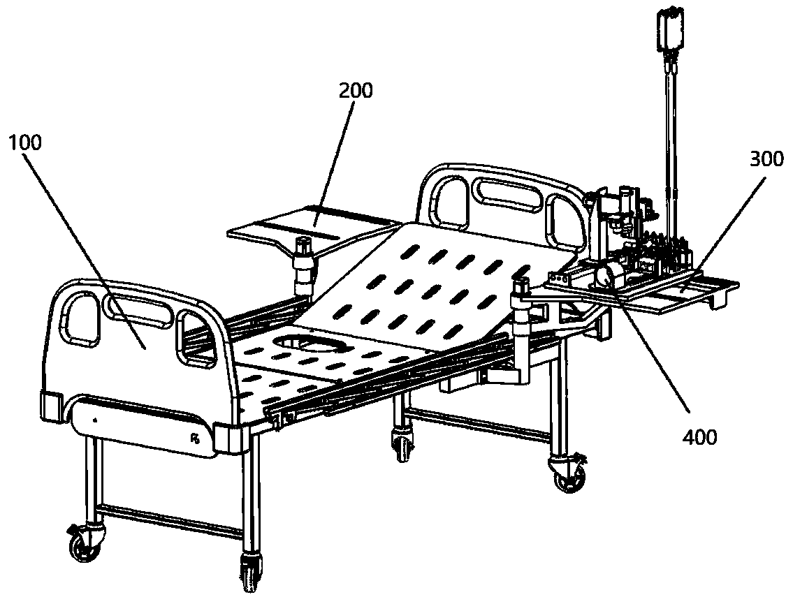 Automatic blood sampling and automatic transfusion nursing bed