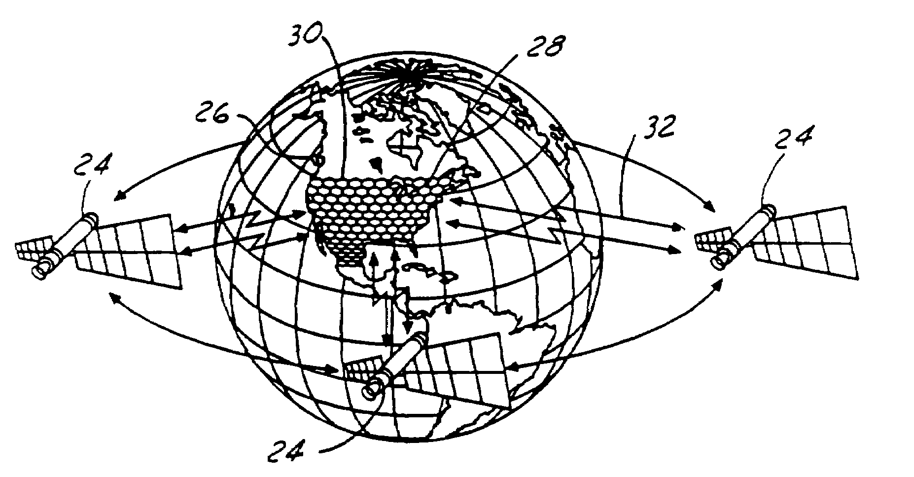Method and system of efficient spectrum utilization by communications satellites