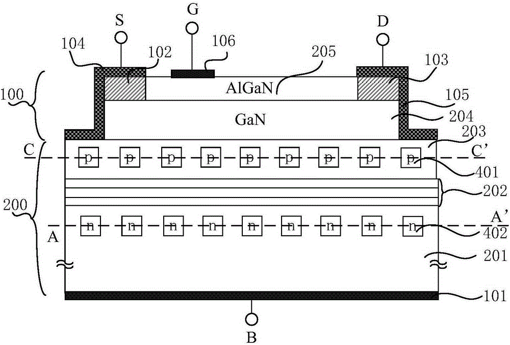 High-voltage heterojunction transistor