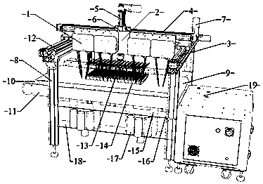 Electric seedling taking and throwing device