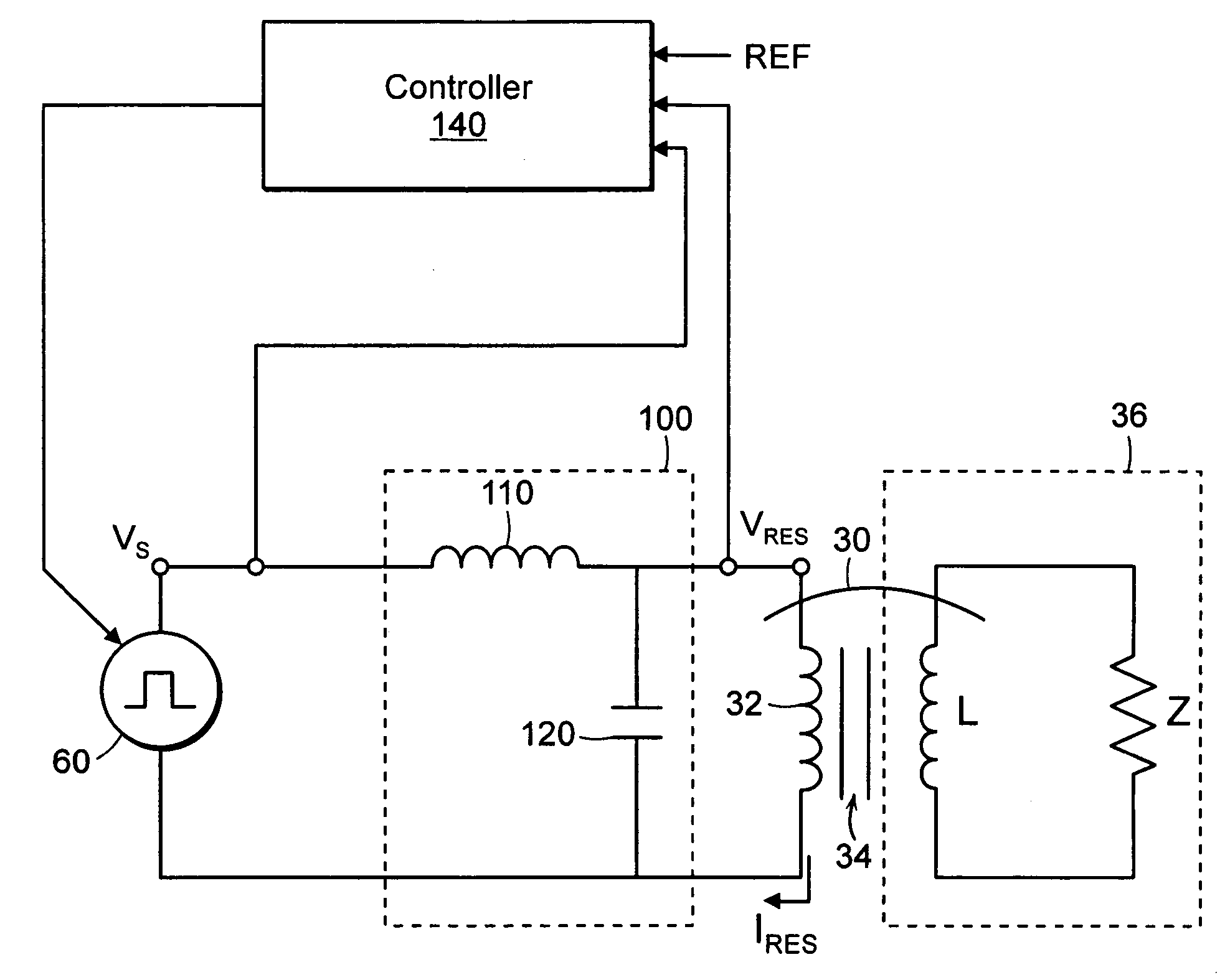 Method and apparatus of providing power to ignite and sustain a plasma in a reactive gas generator