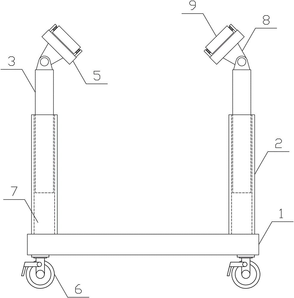 Aluminum roll lifting and translating mechanism