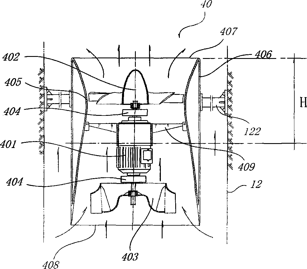 Wind driven generation device of comprehensive energy air channel well power generation station