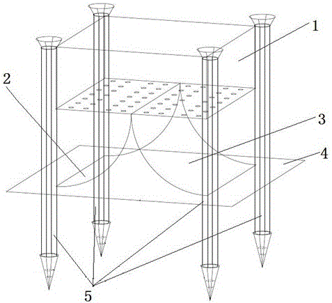 A sea treasure culture device suitable for shallow sea