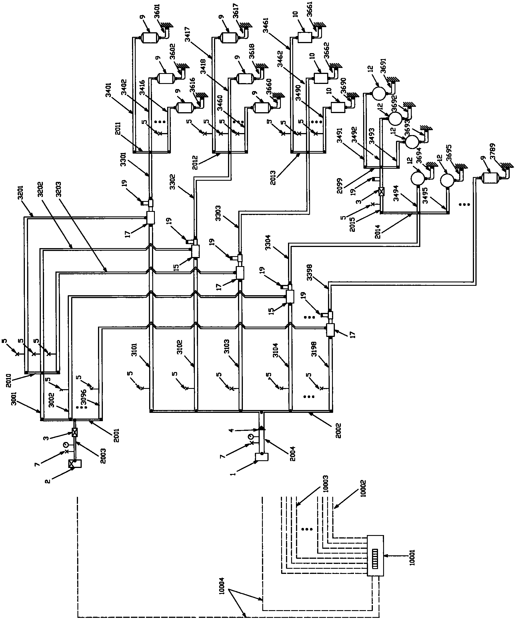 Automatic deashing device for thermal-powered or thermoelectric boilers
