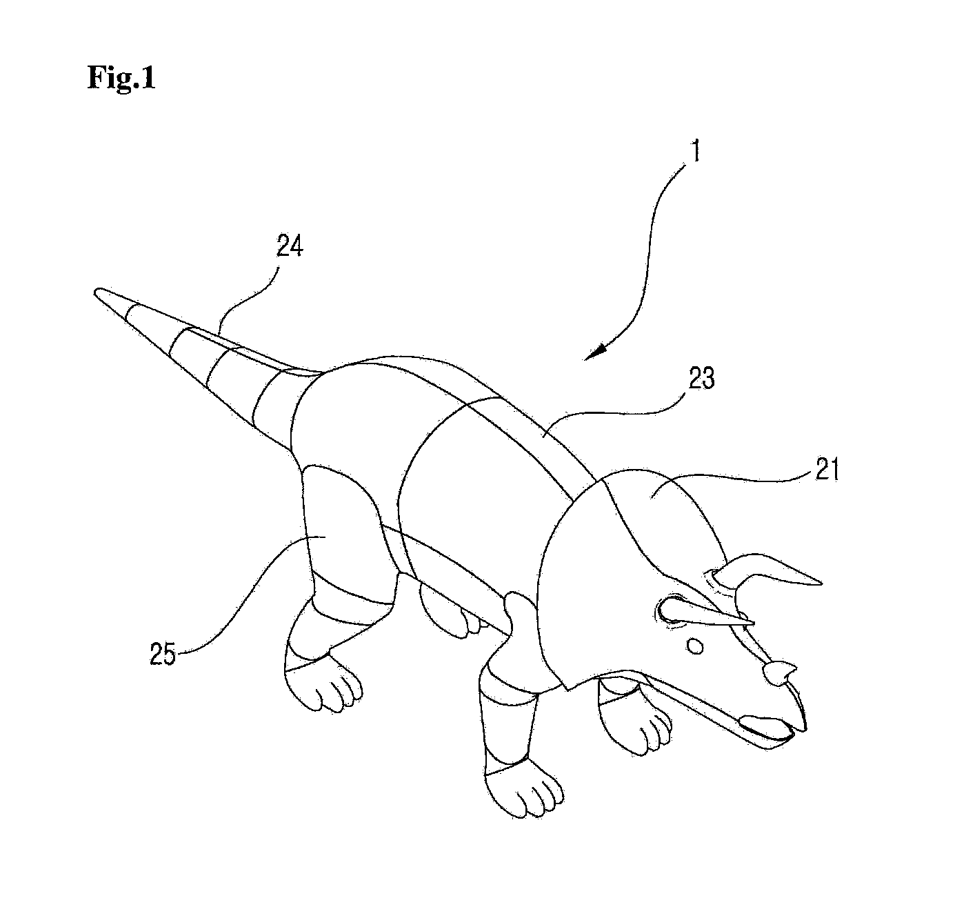 Dinosaur model with multi-joint assembly