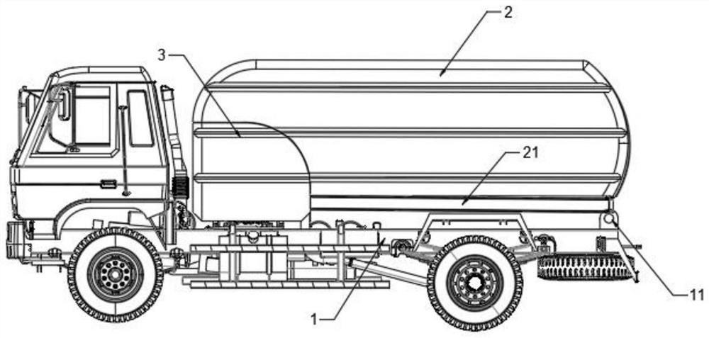 Integrated branch smashing, storing and transporting vehicle